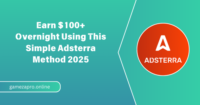 Earn $100+ Overnight Using This Simple Adsterra Method 2025